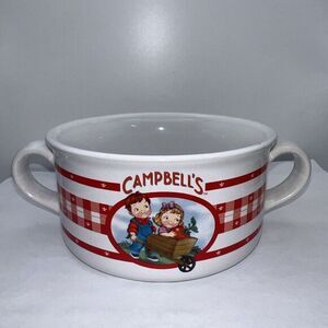 Campbell's‎ Soup Kids Houston Harvest 2002 Two Handle Soup Bowl cup
